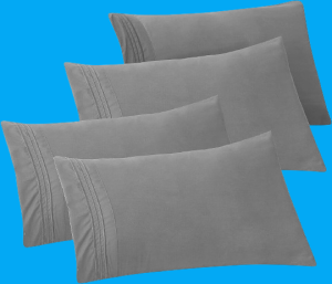 Elegant Comfort 4-PACK Solid Pillowcases