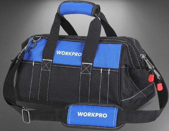 WORKPRO 16-inch Wide Mouth Tool Bag