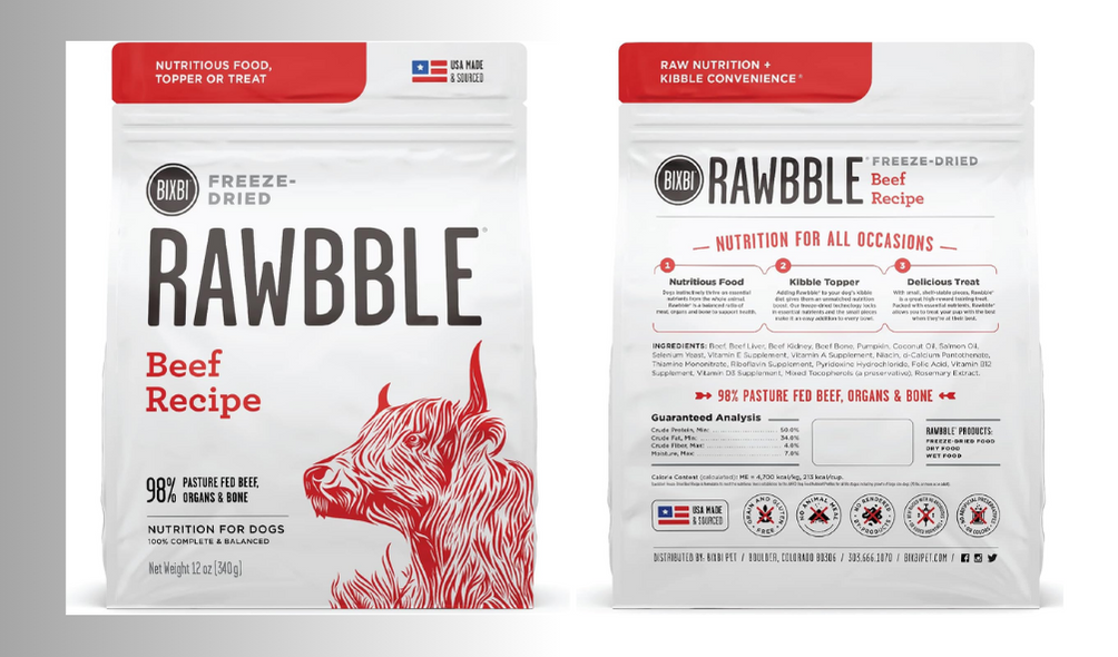 BIXBI Rawbble Freeze-Dried Dog Food