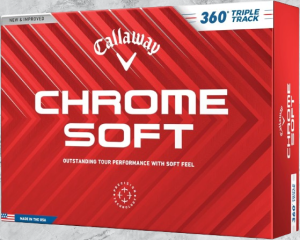 Callaway Golf Chrome Soft Golf Balls (2024 Version, 360 Triple Track, White)